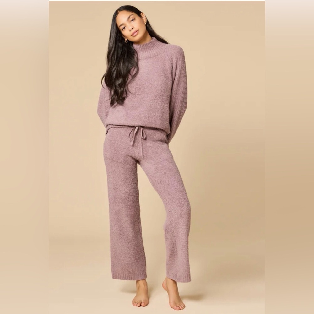 Softies Marshmallow Rib Mock Neck with Long Pant Driftwood XL - Picture 3 of 9